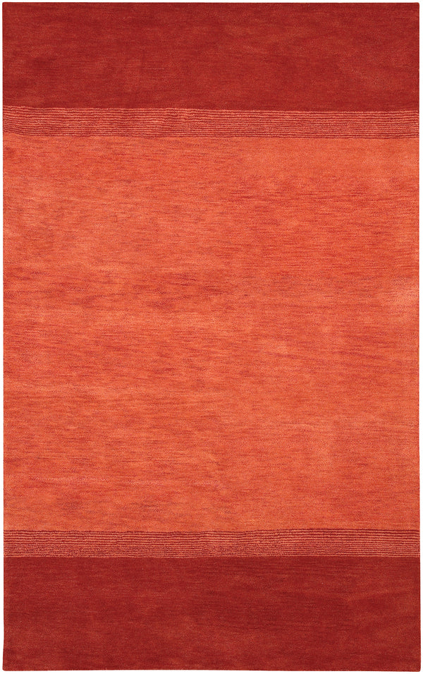Chandra Rugs Metro 100% Wool Hand-Tufted Contemporary Rug Red/Pink 7'9 x 10'6