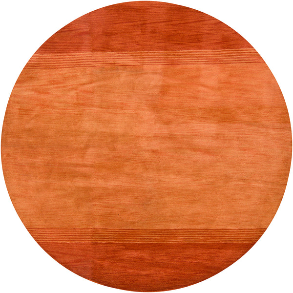 Chandra Rugs Metro 100% Wool Hand-Tufted Contemporary Rug Red/Pink 7'9 Round