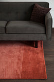 Chandra Rugs Metro 100% Wool Hand-Tufted Contemporary Rug Red/Pink 7'9 Round