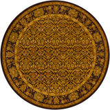 Chandra Rugs Metro 100% Wool Hand-Tufted Contemporary Rug Brown/Yellow/Green/Beige 7'9 Round