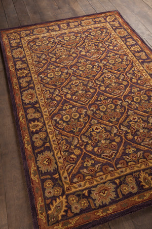 Chandra Rugs Metro 100% Wool Hand-Tufted Contemporary Rug Brown/Yellow/Green/Beige 7'9 Round