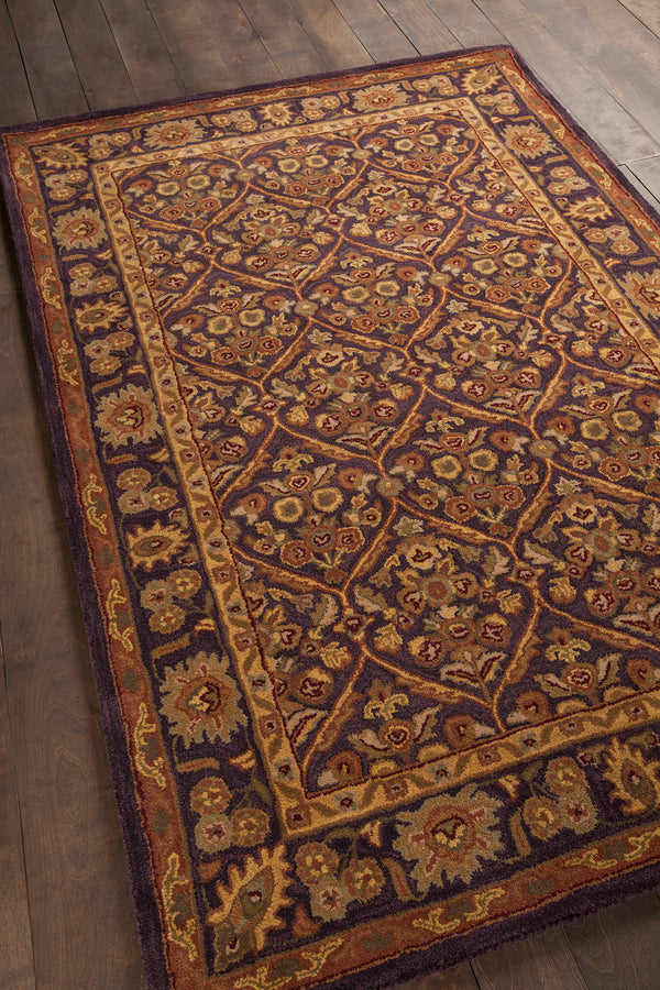 Chandra Rugs Metro 100% Wool Hand-Tufted Contemporary Rug Brown/Yellow/Green/Beige 7'9 Round