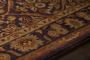 Chandra Rugs Metro 100% Wool Hand-Tufted Contemporary Rug Brown/Yellow/Green/Beige 7'9 Round