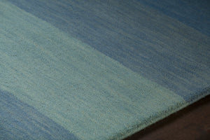 Chandra Rugs Metro 100% Wool Hand-Tufted Contemporary Rug Blue 7'9 Round