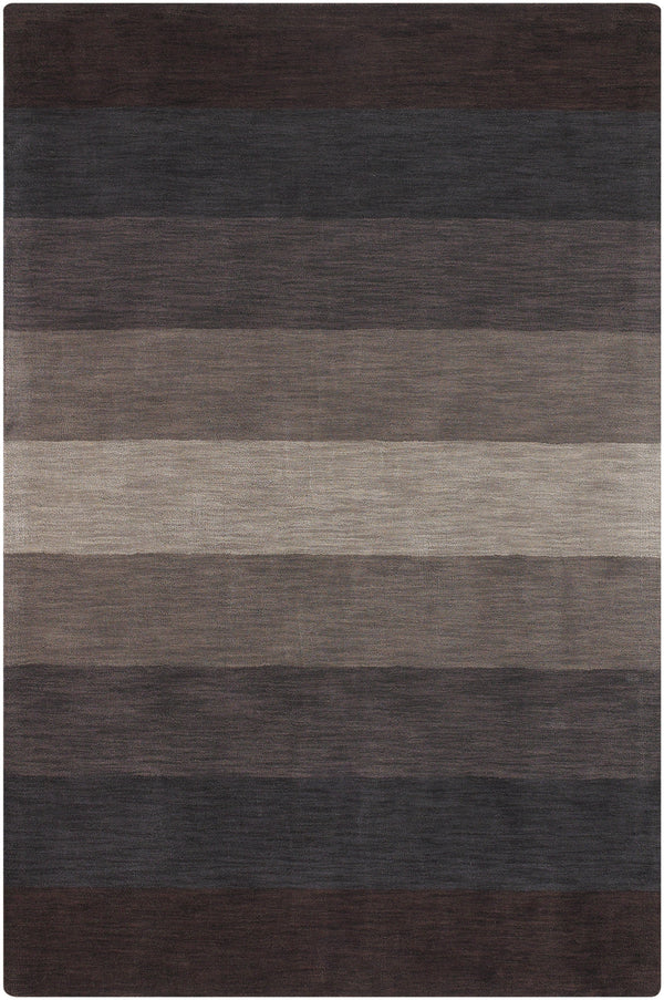 Chandra Rugs Metro 100% Wool Hand-Tufted Contemporary Rug Charcoal/Grey/Brown 7'9 x 10'6
