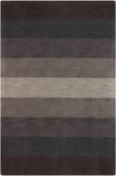 Chandra Rugs Metro 100% Wool Hand-Tufted Contemporary Rug Charcoal/Grey/Brown 7'9 x 10'6