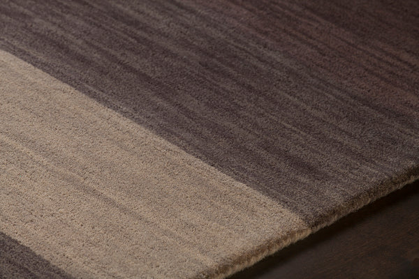 Chandra Rugs Metro 100% Wool Hand-Tufted Contemporary Rug Charcoal/Grey/Brown 7'9 Round