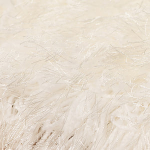 AMER Rugs Metro MET-12 Shag Solid Transitional Area Rug Cream 7'6" x 9'6"