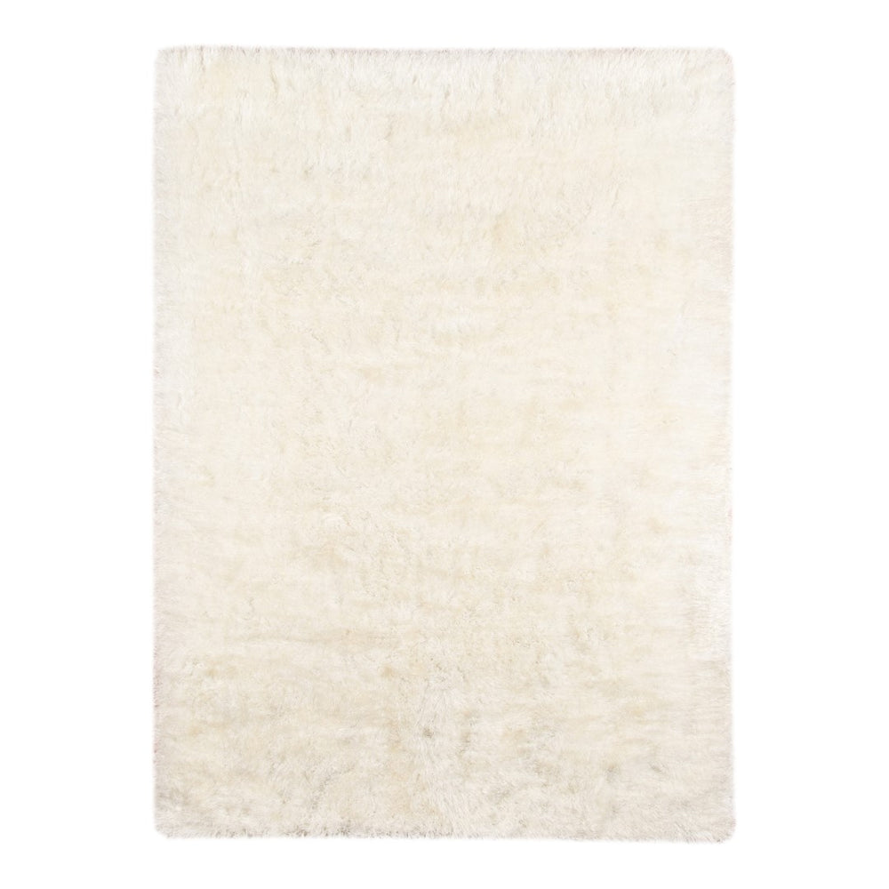 AMER Rugs Metro MET-12 Shag Solid Transitional Area Rug Cream 7'6" x 9'6"