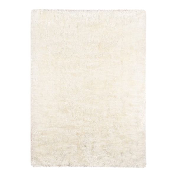 AMER Rugs Metro MET-12 Shag Solid Transitional Area Rug Cream 7'6" x 9'6"