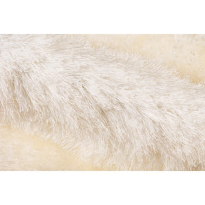 AMER Rugs Metro MET-12 Shag Solid Transitional Area Rug Cream 7'6" x 9'6"