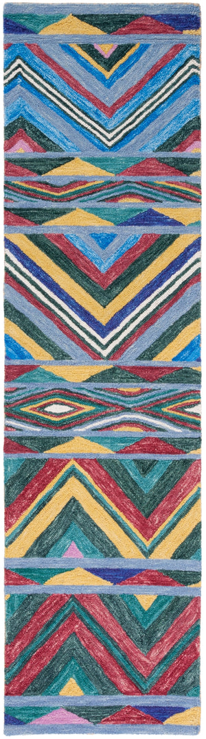 Safavieh Metro 251 Hand Tufted Pile Content: 100% Wool Rug Red / Blue Pile Content: 100% Wool MET251Q-29