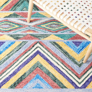 Safavieh Metro 251 Hand Tufted Pile Content: 100% Wool Rug Red / Blue Pile Content: 100% Wool MET251Q-5