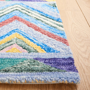 Safavieh Metro 251 Hand Tufted Pile Content: 100% Wool Rug Red / Blue Pile Content: 100% Wool MET251Q-5