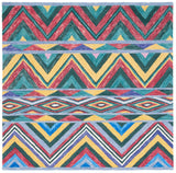 Safavieh Metro 251 Hand Tufted Pile Content: 100% Wool Rug Red / Blue Pile Content: 100% Wool MET251Q-6SQ