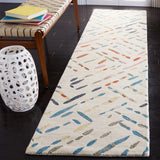 Safavieh Metro 252 Hand Tufted Pile Content: 100% Wool Rug Ivory / Blue Pile Content: 100% Wool MET252A-29
