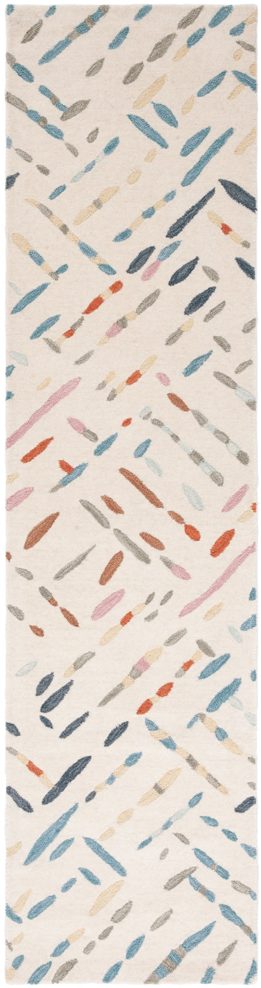 Safavieh Metro 252 Hand Tufted Pile Content: 100% Wool Rug Ivory / Blue Pile Content: 100% Wool MET252A-29