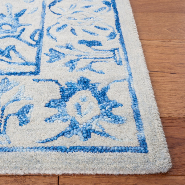 Safavieh Metro 255 Hand Tufted Pile Content: 100% Wool Rug Blue / Beige Pile Content: 100% Wool MET255M-5