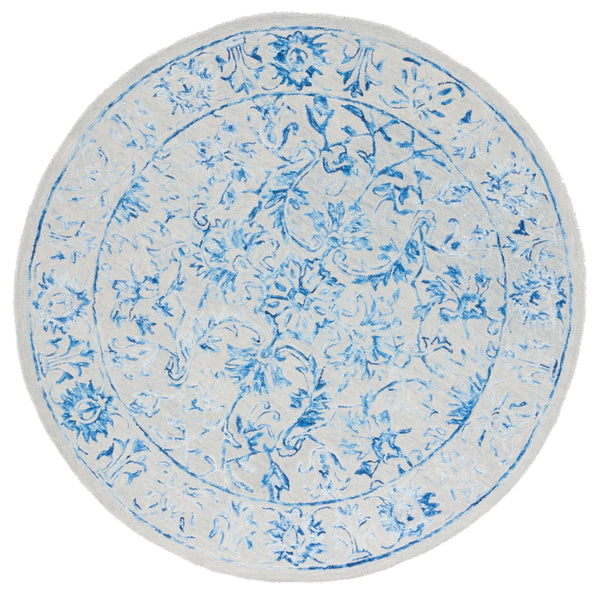 Safavieh Metro 255 Hand Tufted Pile Content: 100% Wool Rug Blue / Beige Pile Content: 100% Wool MET255M-6R