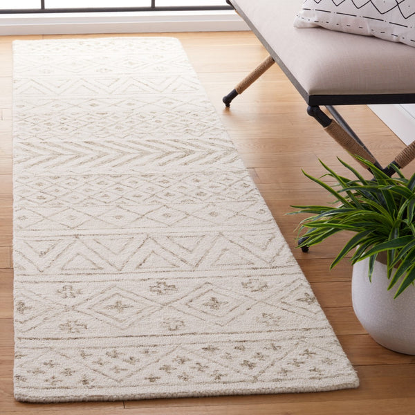 Safavieh Metro 353 Hand Tufted 80% Wool/10% Cotton/and 10% Latex Rug MET353W-6SQ