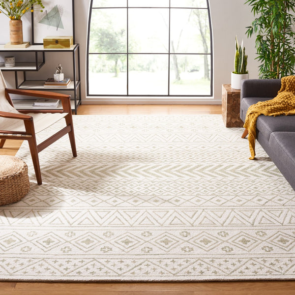Safavieh Metro 353 Hand Tufted 80% Wool/10% Cotton/and 10% Latex Rug MET353X-8