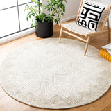 Safavieh Metro 401 Handtufted 100% Wool Rug Beige / Ivory MET401A-6R