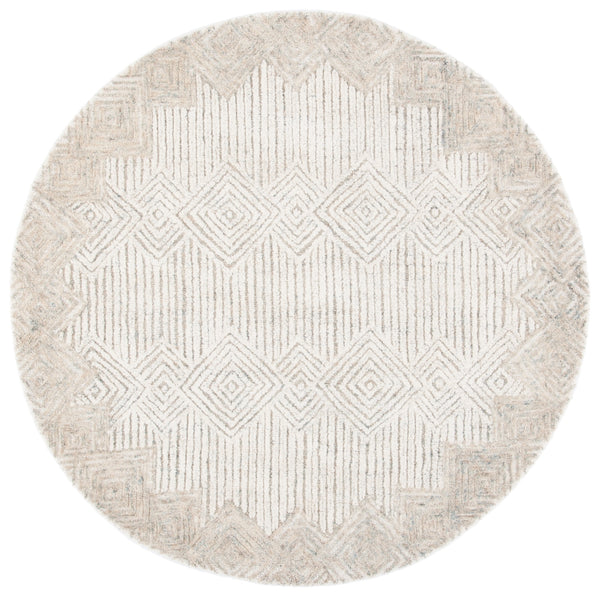 Safavieh Metro 401 Handtufted 100% Wool Rug Beige / Ivory MET401A-6R