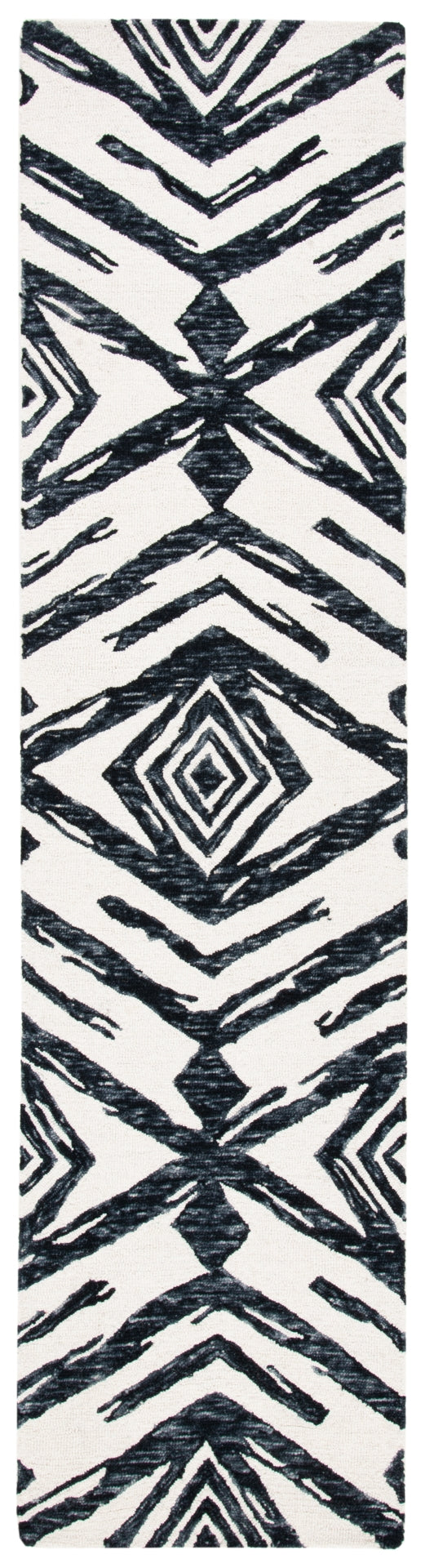Safavieh Metro 402 Handtufted 100% Wool Rug Black / Ivory MET402Z-29