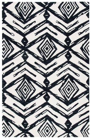 Safavieh Metro 402 Handtufted 100% Wool Rug Black / Ivory MET402Z-3