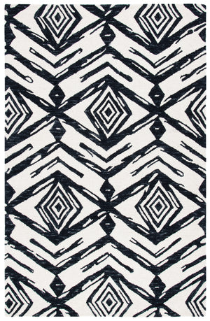 Safavieh Metro 402 Handtufted 100% Wool Rug Black / Ivory MET402Z-5
