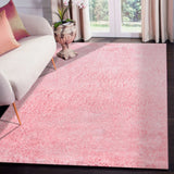 AMER Rugs Metro MET-44 Shag Solid Transitional Area Rug Pink 7'6" x 9'6"