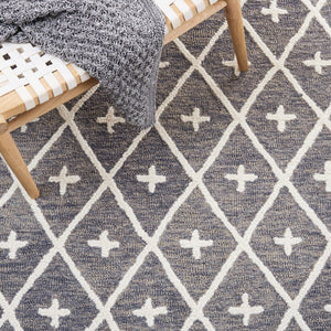 Safavieh Metro 460 Hand Tufted Wool and Cotton with Latex Rug MET460F-8