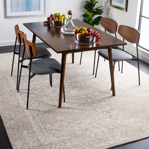 Safavieh Metro 905 Hand Tufted 100% Wool Pile Rug Natural / Ivory 100% Wool Pile MET905A-8