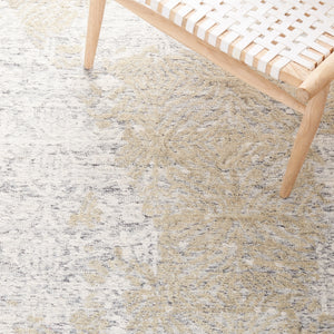 Safavieh Metro 905 Hand Tufted 100% Wool Pile Rug Grey / Ivory 100% Wool Pile MET905F-5