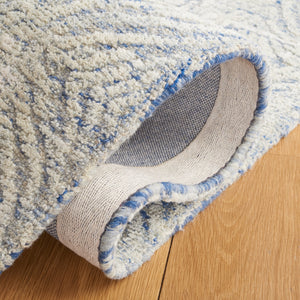 Safavieh Metro 905 Hand Tufted 100% Wool Pile Rug Blue / Ivory 100% Wool Pile MET905M-5