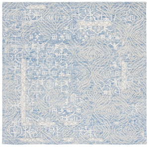 Safavieh Metro 905 Hand Tufted 100% Wool Pile Rug Blue / Ivory 100% Wool Pile MET905M-6SQ