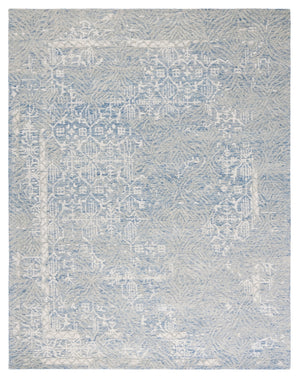Safavieh Metro 905 Hand Tufted 100% Wool Pile Rug Blue / Ivory 100% Wool Pile MET905M-8
