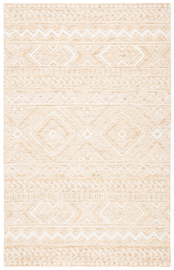 Safavieh Metro 906 Hand Tufted 100% Wool Pile Rug Gold / Ivory 100% Wool Pile MET906D-5