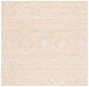 Safavieh Metro 906 Hand Tufted 100% Wool Pile Rug Gold / Ivory 100% Wool Pile MET906D-6SQ