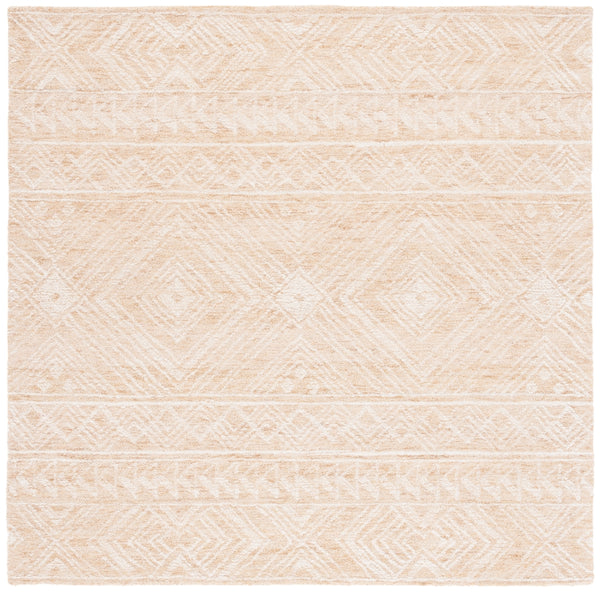 Safavieh Metro 906 Hand Tufted 100% Wool Pile Rug Gold / Ivory 100% Wool Pile MET906D-6SQ