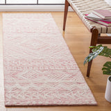 Safavieh Metro 906 Hand Tufted 100% Wool Pile Rug Dark Pink / Ivory 100% Wool Pile MET906U-28