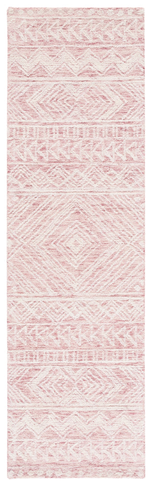 Safavieh Metro 906 Hand Tufted 100% Wool Pile Rug Dark Pink / Ivory 100% Wool Pile MET906U-28