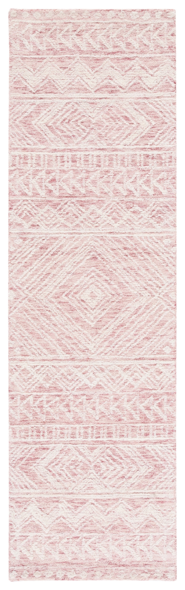 Safavieh Metro 906 Hand Tufted 100% Wool Pile Rug Dark Pink / Ivory 100% Wool Pile MET906U-28
