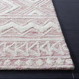 Safavieh Metro 906 Hand Tufted 100% Wool Pile Rug Dark Pink / Ivory 100% Wool Pile MET906U-5