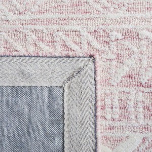 Safavieh Metro 906 Hand Tufted 100% Wool Pile Rug Dark Pink / Ivory 100% Wool Pile MET906U-5