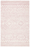 Safavieh Metro 906 Hand Tufted 100% Wool Pile Rug Dark Pink / Ivory 100% Wool Pile MET906U-5