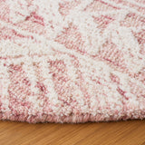 Safavieh Metro 906 Hand Tufted 100% Wool Pile Rug Dark Pink / Ivory 100% Wool Pile MET906U-6R