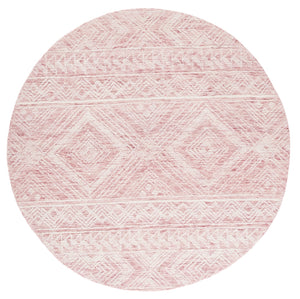 Safavieh Metro 906 Hand Tufted 100% Wool Pile Rug Dark Pink / Ivory 100% Wool Pile MET906U-6R