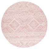 Safavieh Metro 906 Hand Tufted 100% Wool Pile Rug Dark Pink / Ivory 100% Wool Pile MET906U-6R