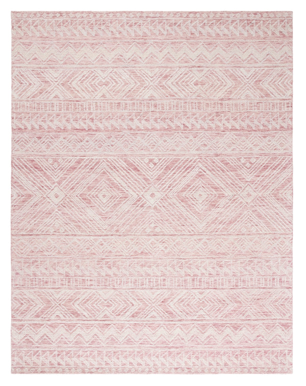Safavieh Metro 906 Hand Tufted 100% Wool Pile Rug Dark Pink / Ivory 100% Wool Pile MET906U-8